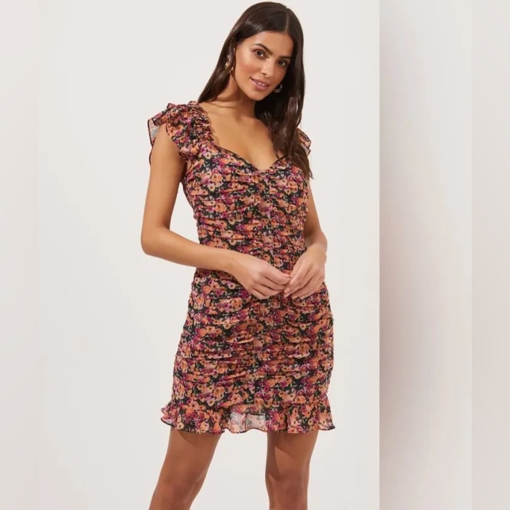 ASTR floral midi dress